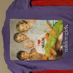 Men's purple golden girls T-shirt
